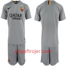 AS Roma Fodboldtrøjer Børn Udebanesæt 2018/19 Kort ærmer